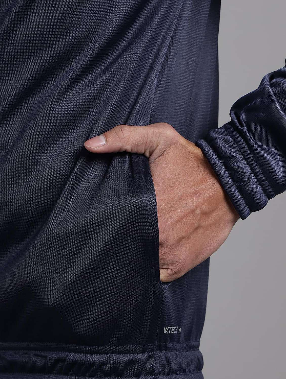men solid long sleeves track suit - 22582239 -  Standard Image - 5