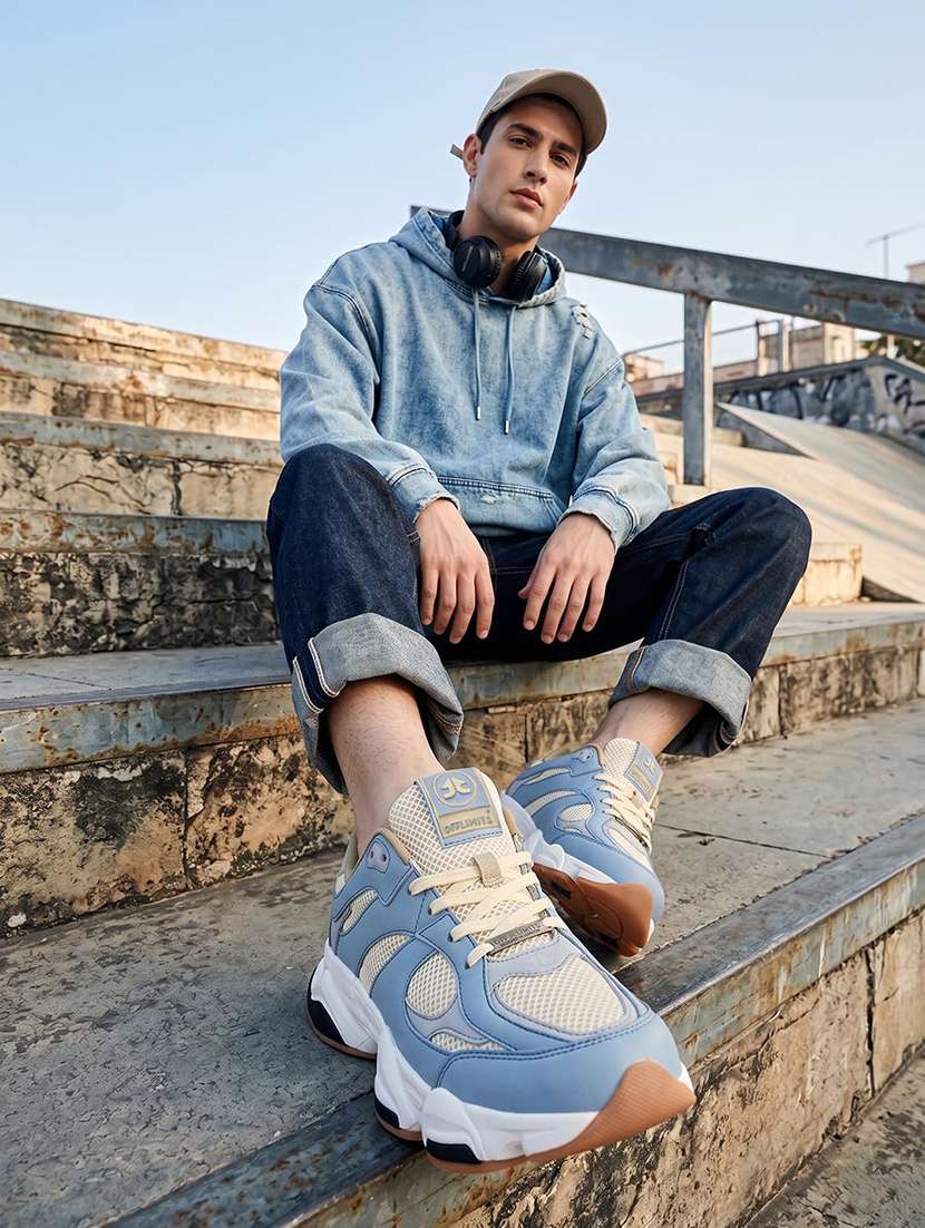 men colourblocked lace up sneaker - 22582254 -  Standard Image - 3