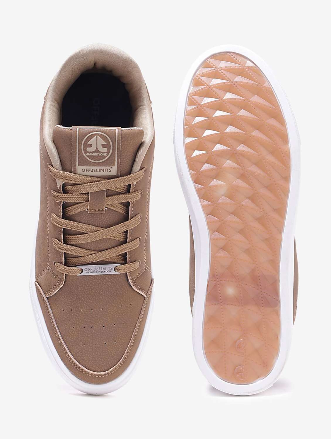 Men Solid Lace Up Sneaker - 22582255 -  Standard Image - 5