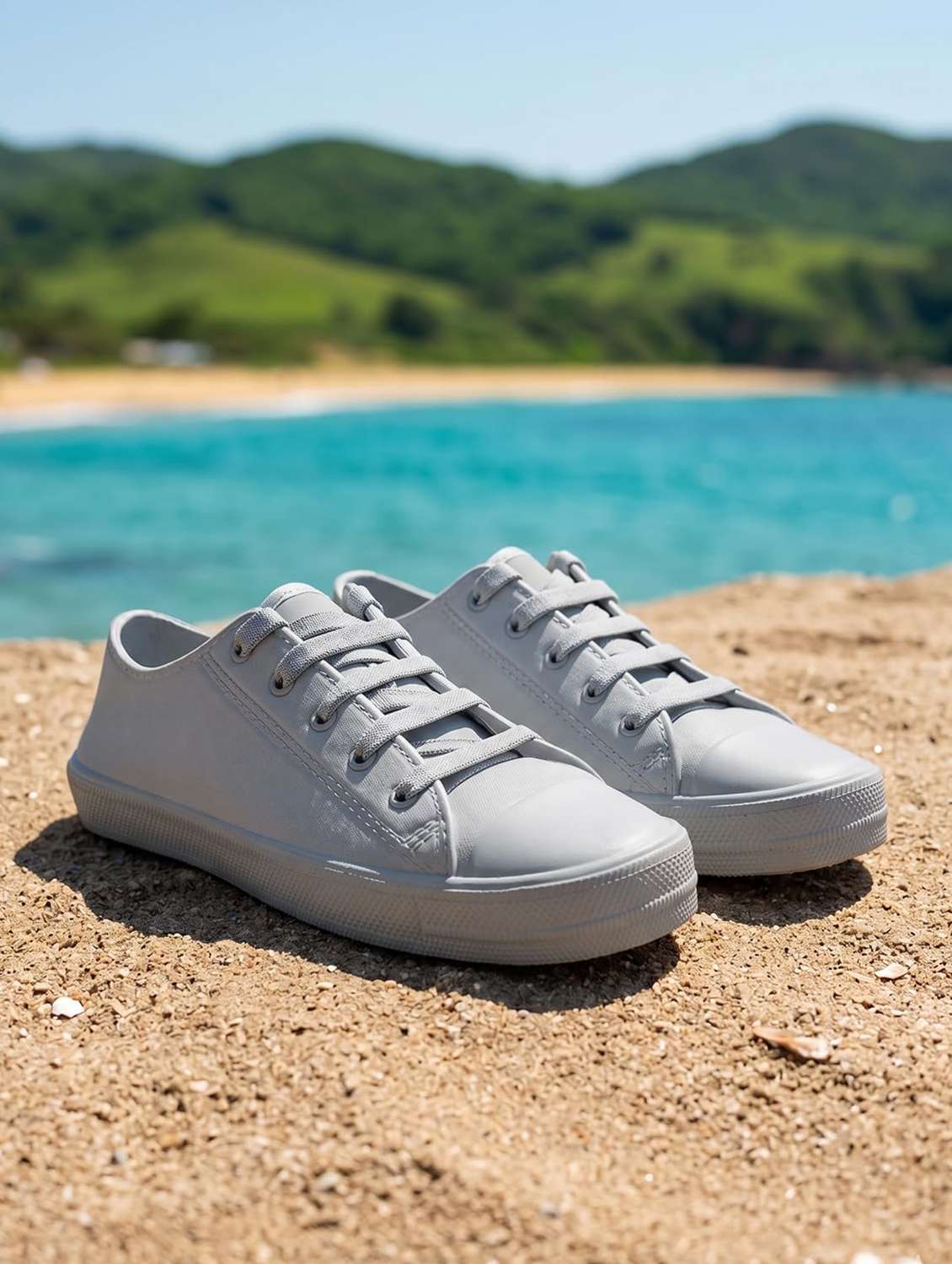 men solid lace up sneaker