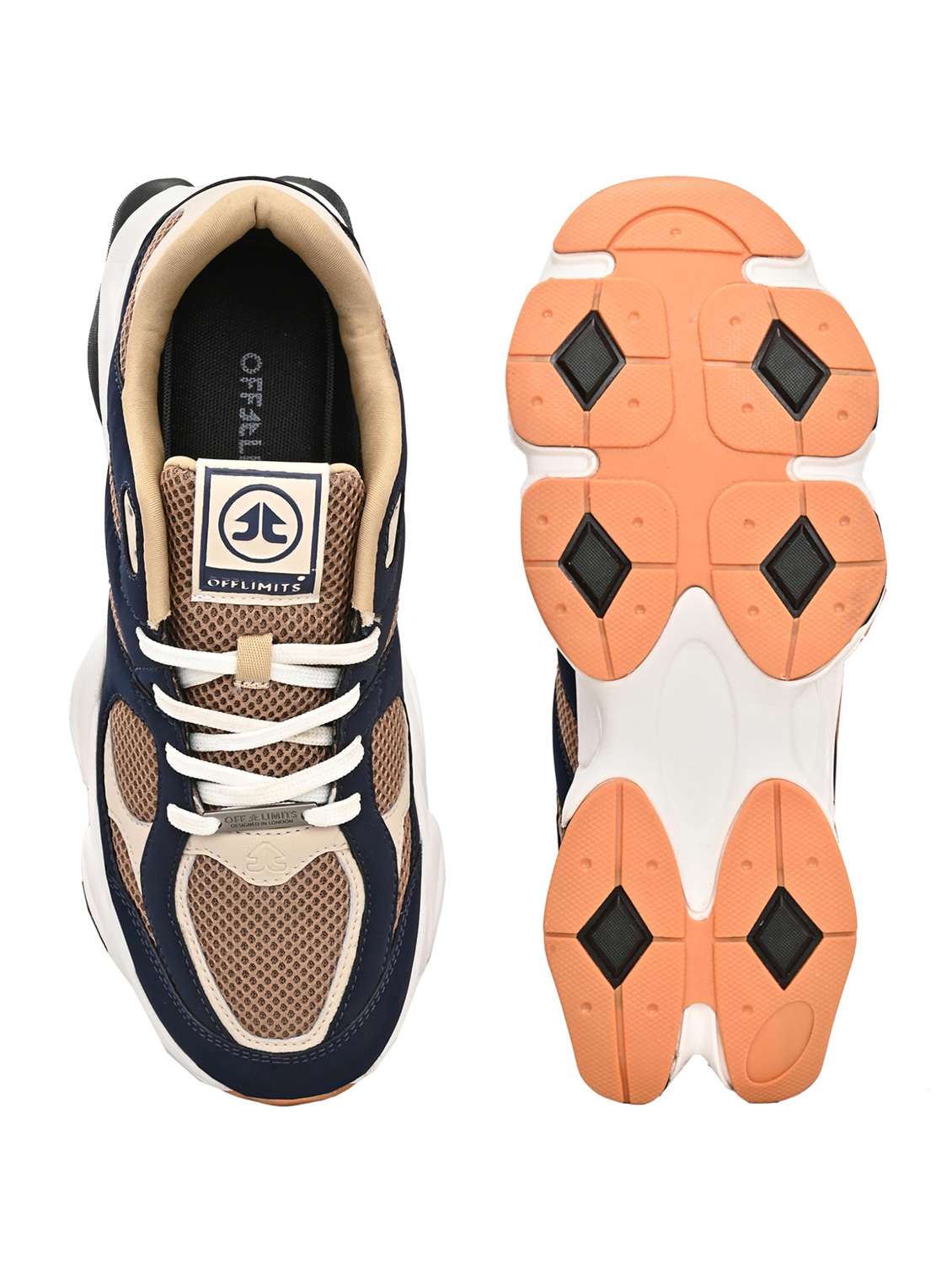 men colourblocked lace up sneaker - 22582271 -  Standard Image - 5