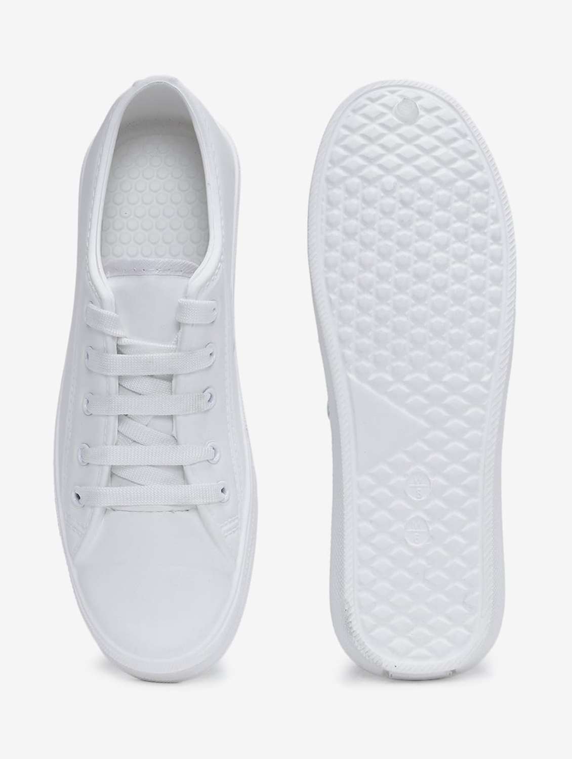 men solid lace up sneaker - 22582273 -  Standard Image - 5