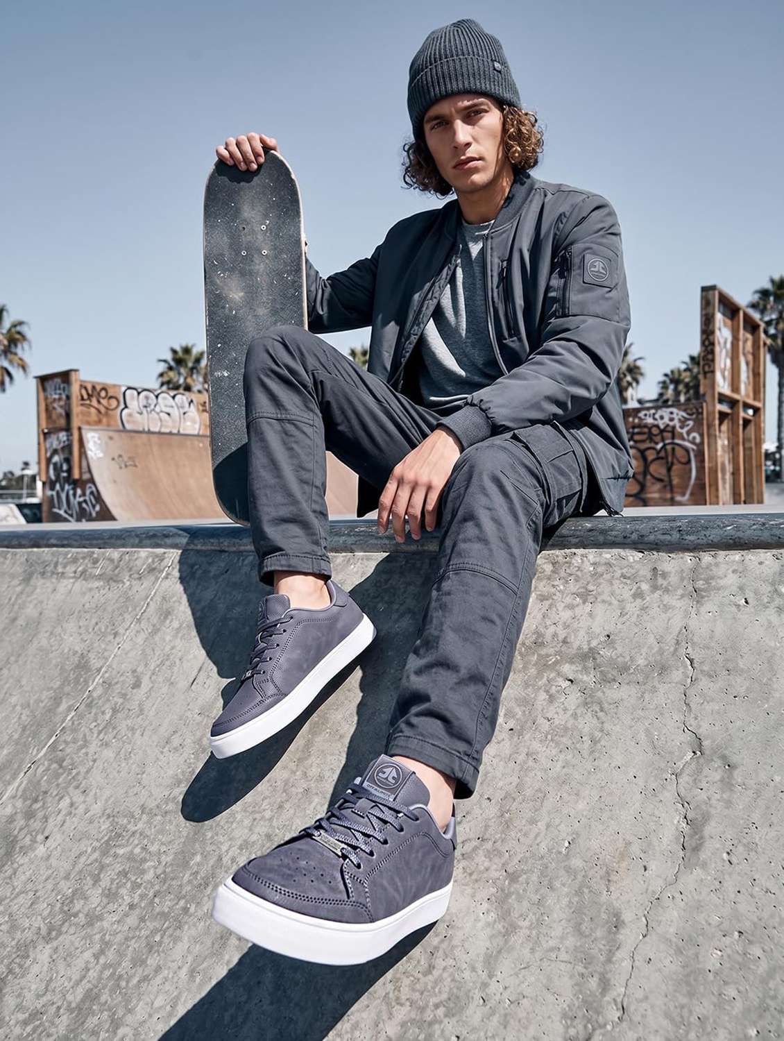 men solid lace up sneaker - 22582290 -  Standard Image - 3