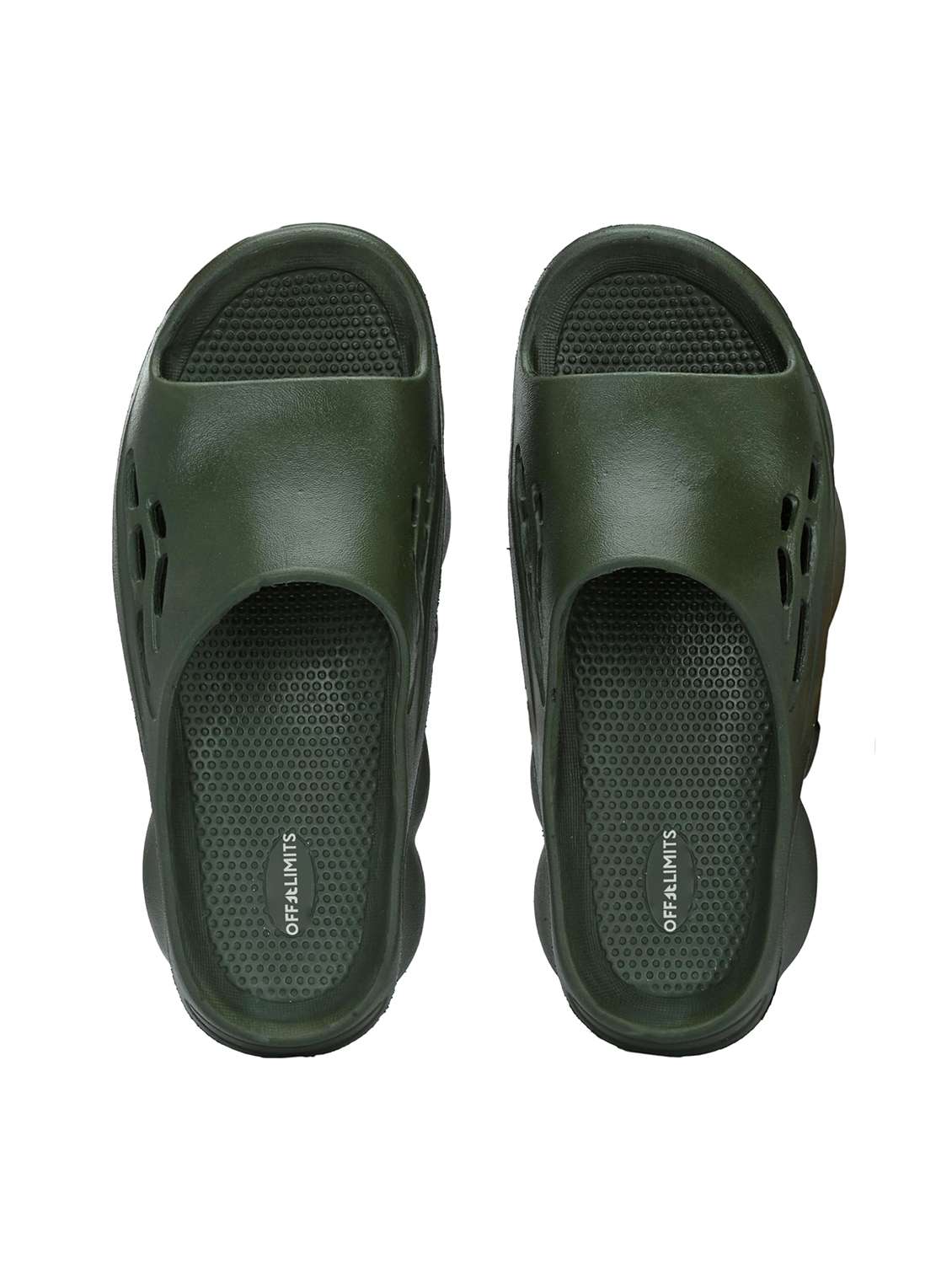 men textured slip on slider - 22582329 -  Standard Image - 3
