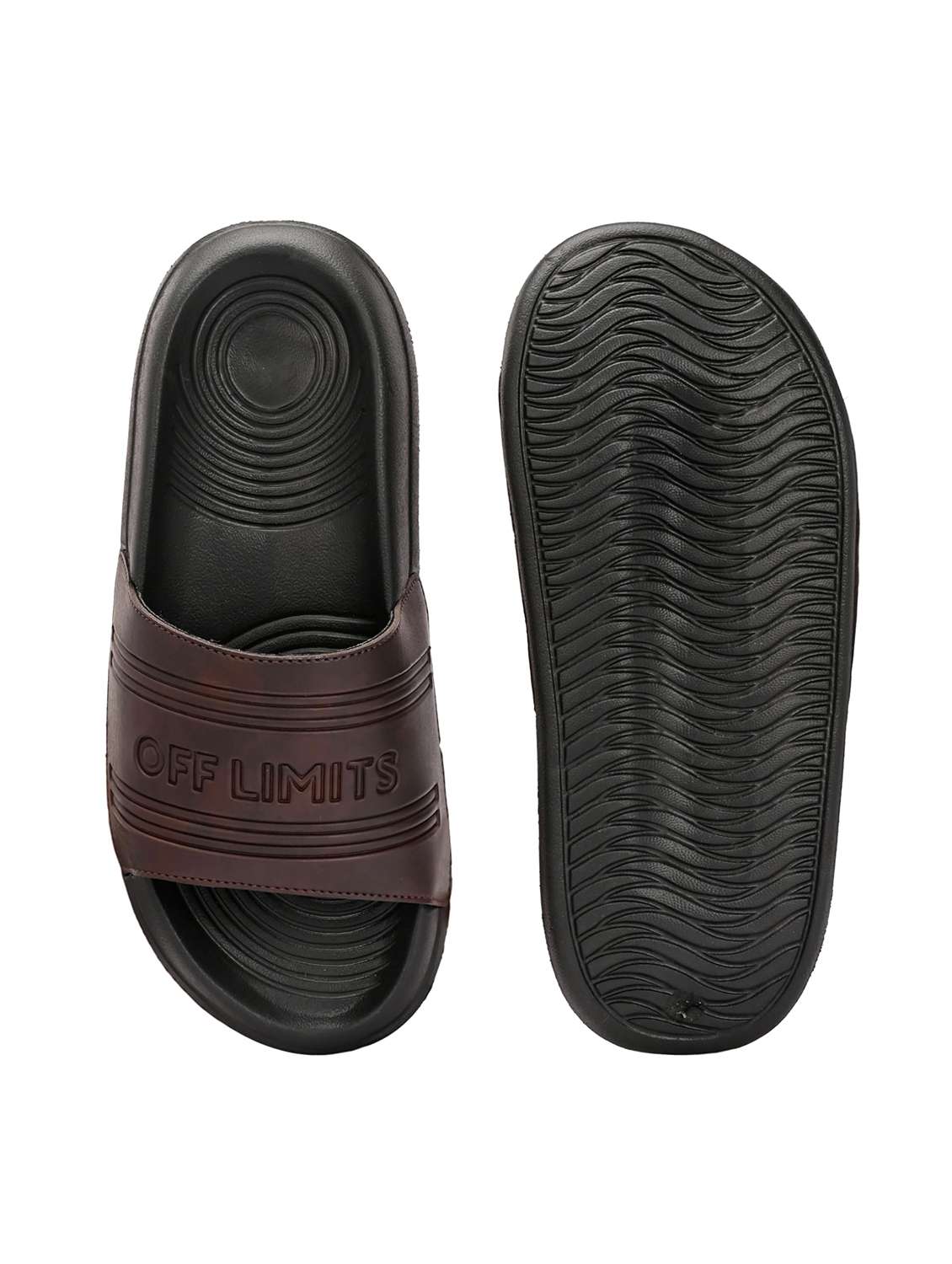 Men Textured Slip On Slider - 22582334 -  Standard Image - 3