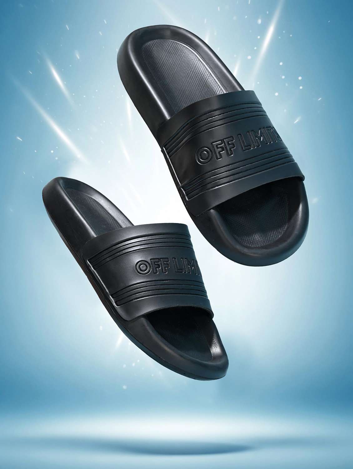 men textured slip on slider