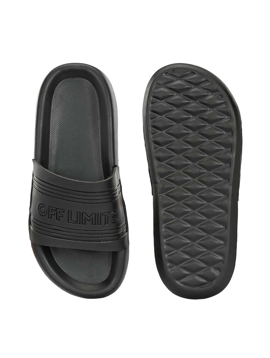 Men Textured Slip On Slider - 22582338 -  Standard Image - 3