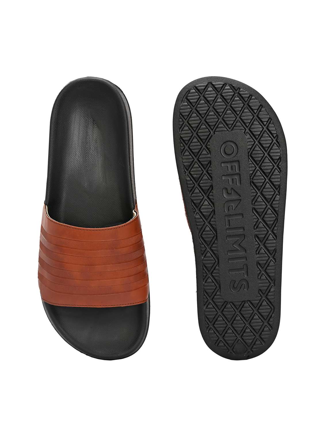 Men Textured Slip On Slider - 22582347 -  Standard Image - 3