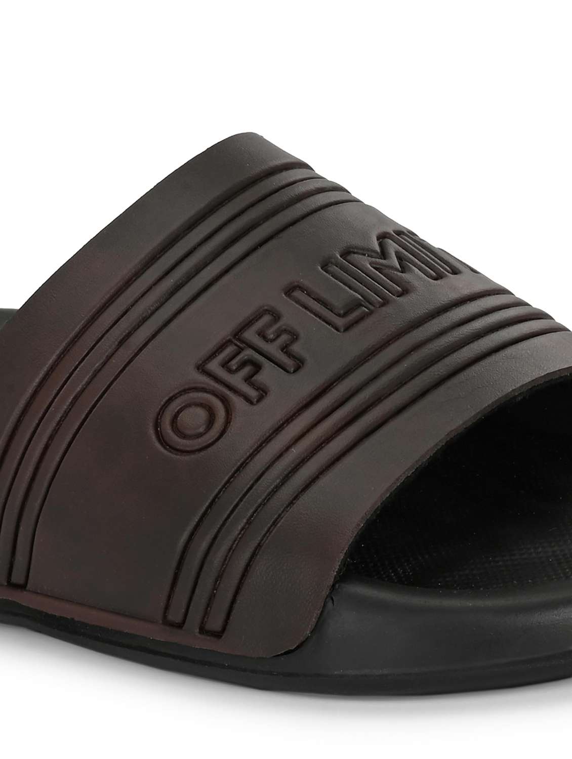 Men Textured Slip On Slider - 22582362 -  Standard Image - 3