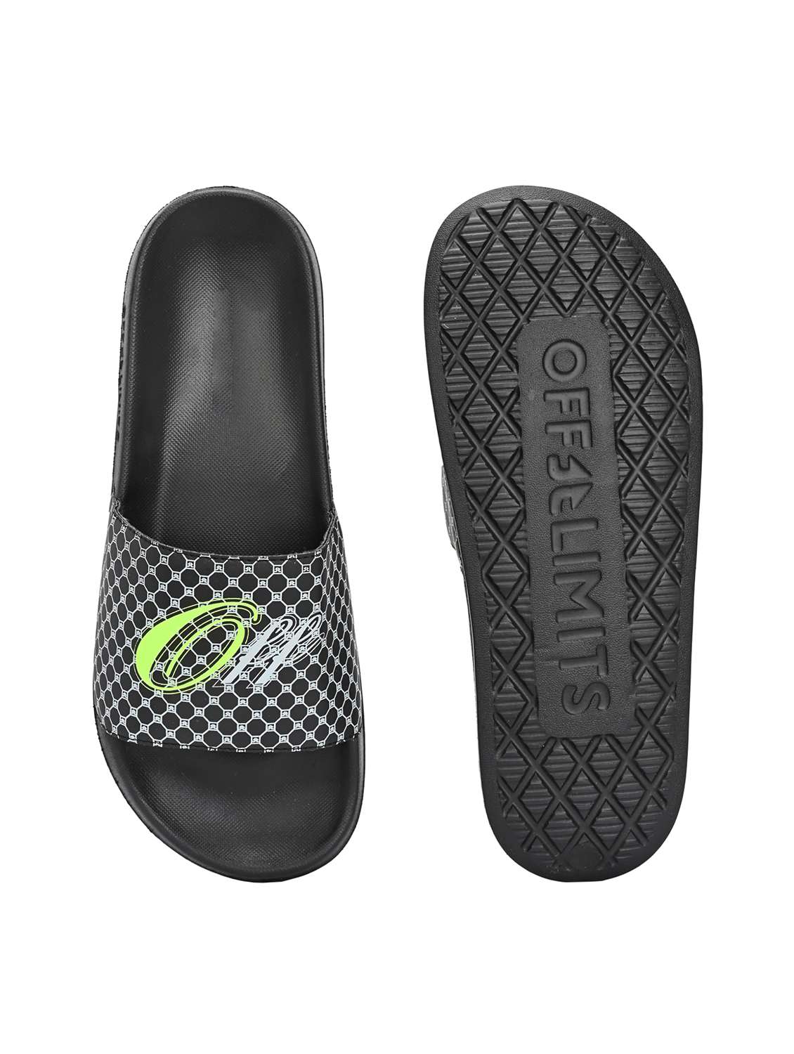 men printed slip on slider - 22582373 -  Standard Image - 3