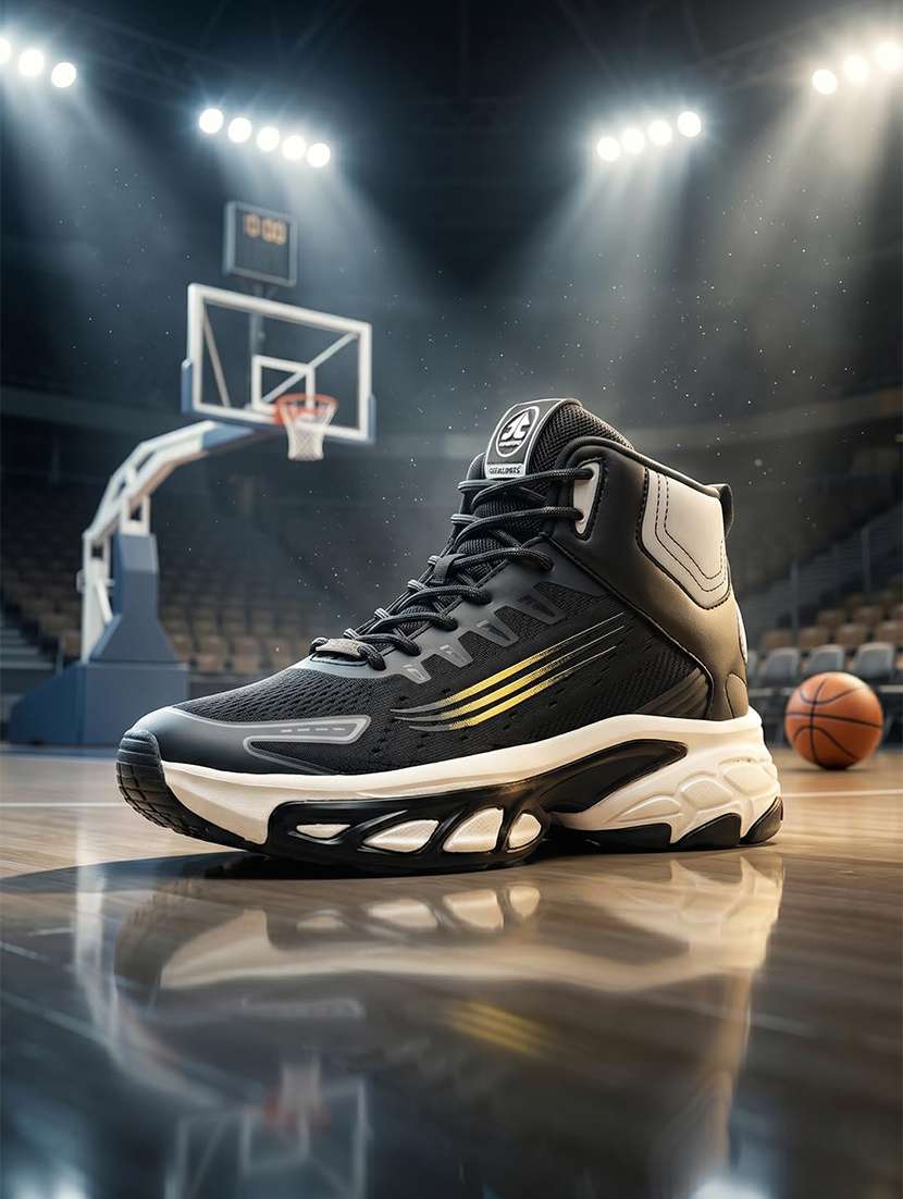 men textured lace up sport shoes
