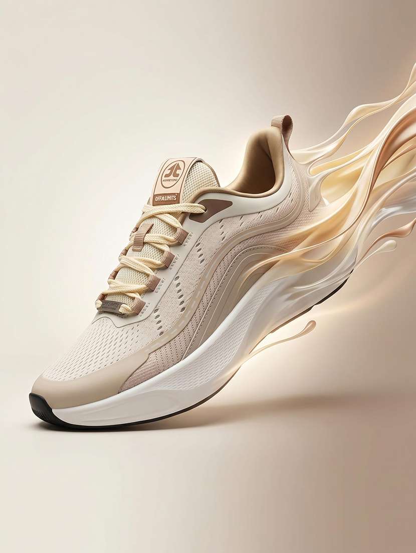 men solid lace up sport shoes