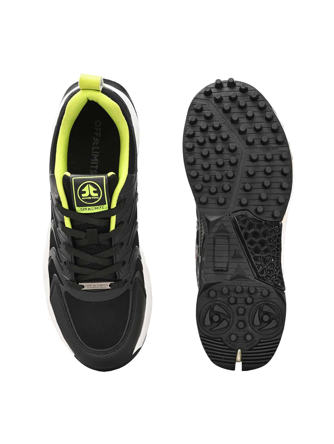men textured lace up sport shoes - 22582452 -  Standard Image - 5