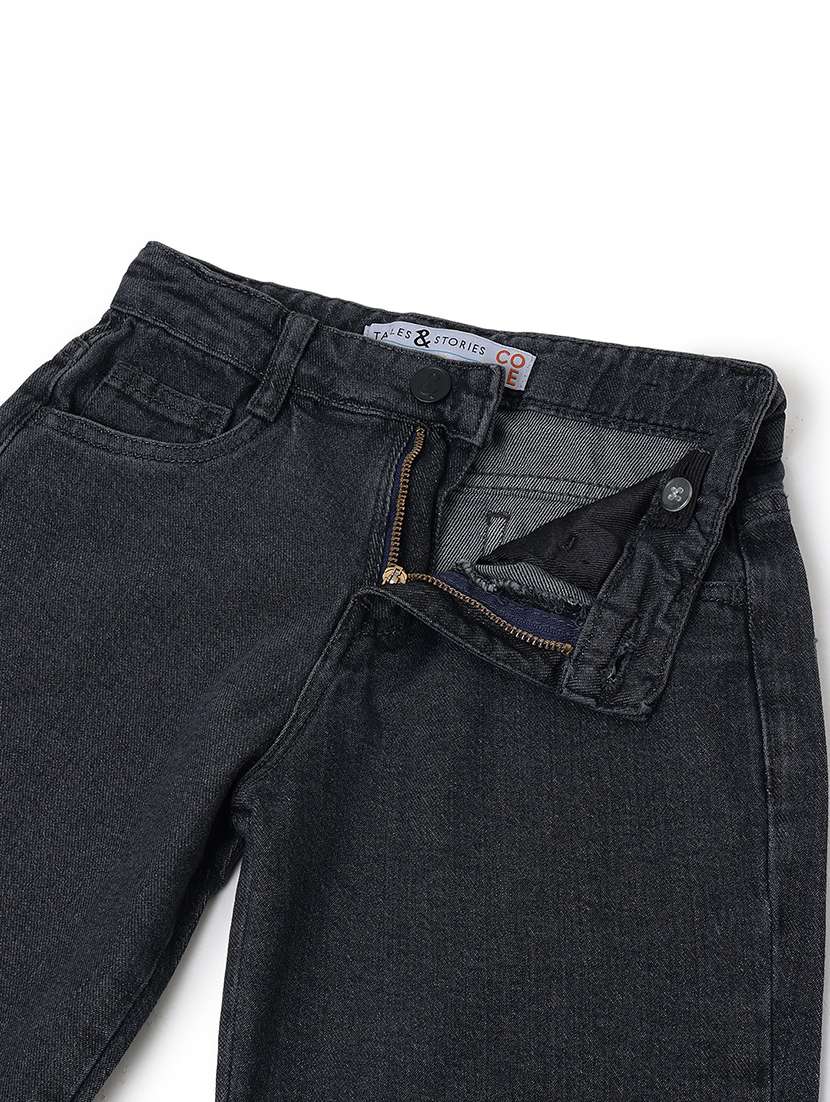 Boys Washed Mid Rise Relaxed Fit Jeans - 22582508 -  Standard Image - 5