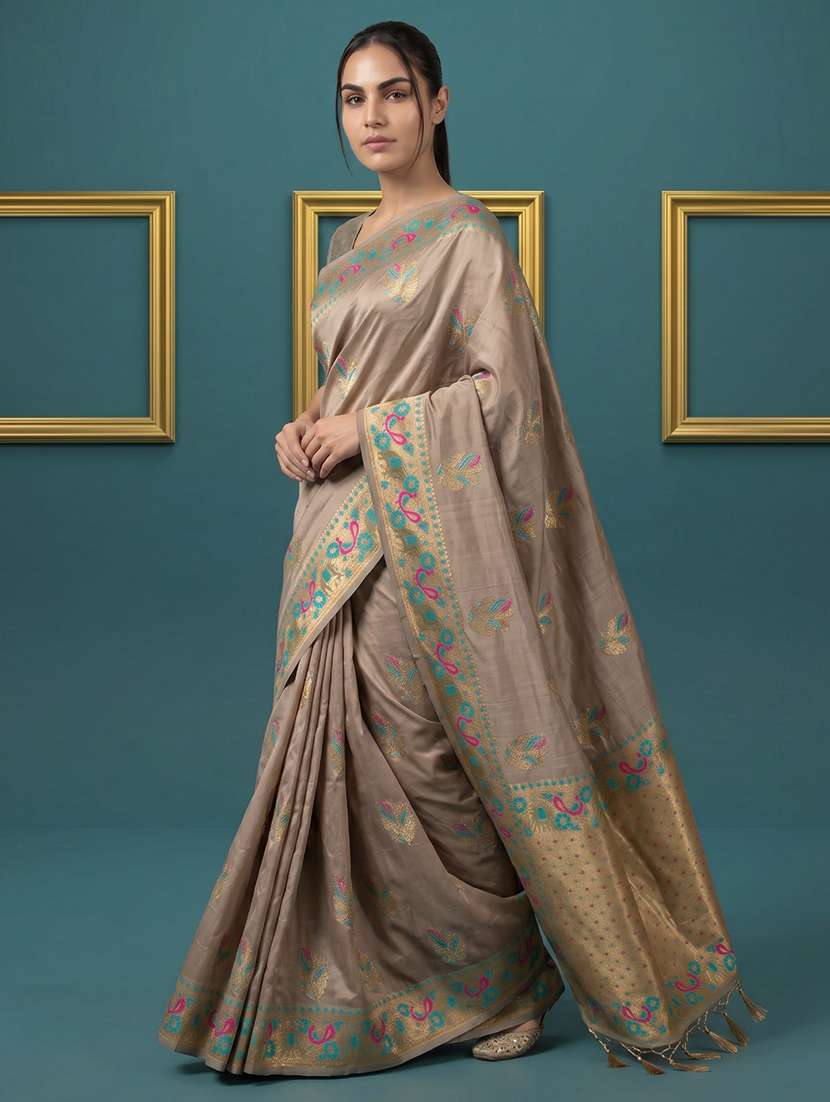 women self design banarasi saree with blouse - 22582785 -  Standard Image - 3