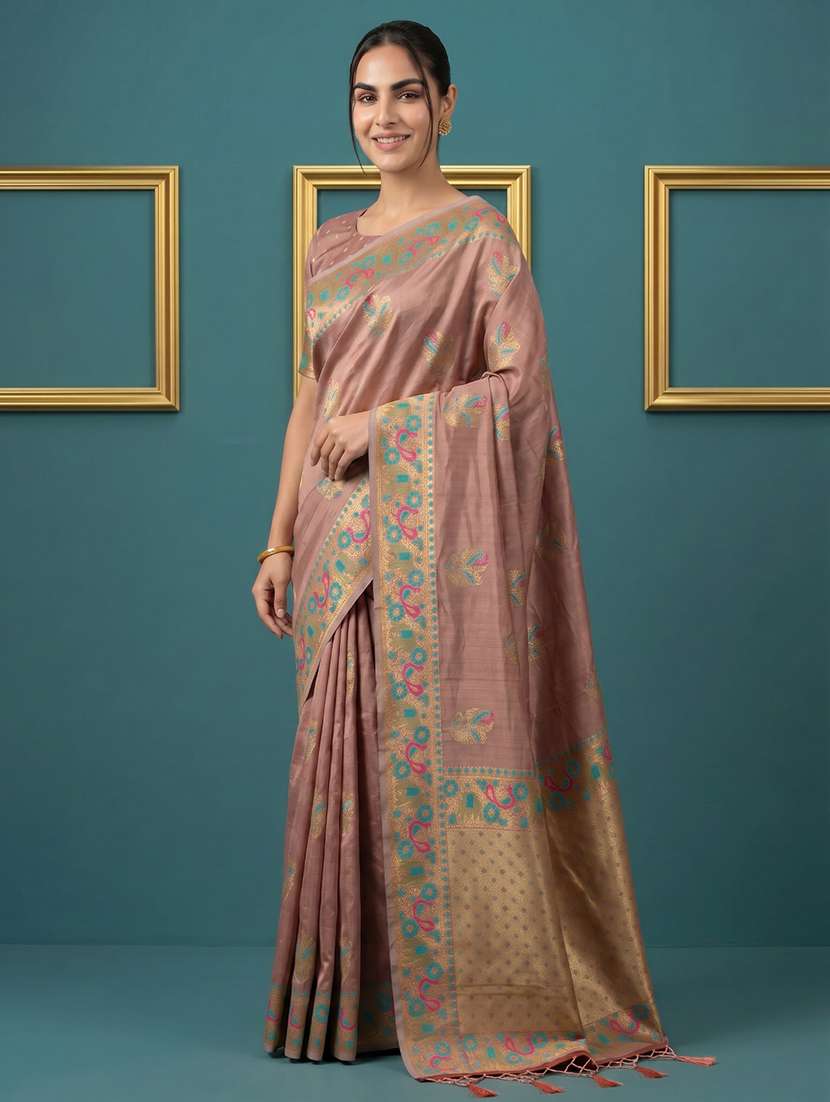 women self design banarasi saree with blouse - 22582786 -  Standard Image - 3