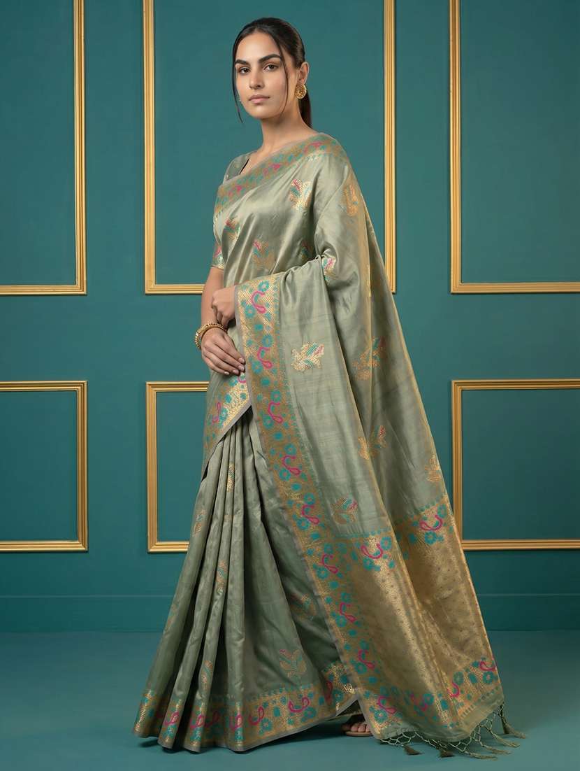 women self design banarasi saree with blouse - 22582787 -  Standard Image - 3