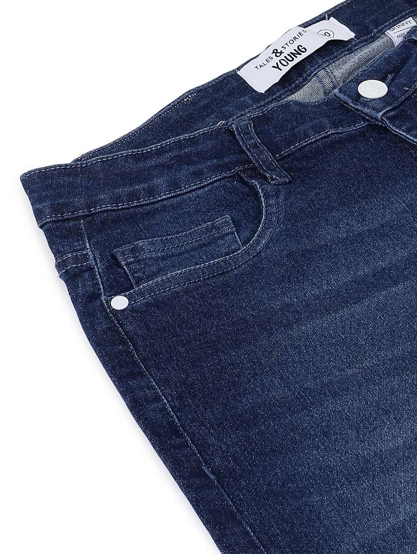 Women Washed Mid Rise Skinny Jeans - 22582797 -  Standard Image - 5