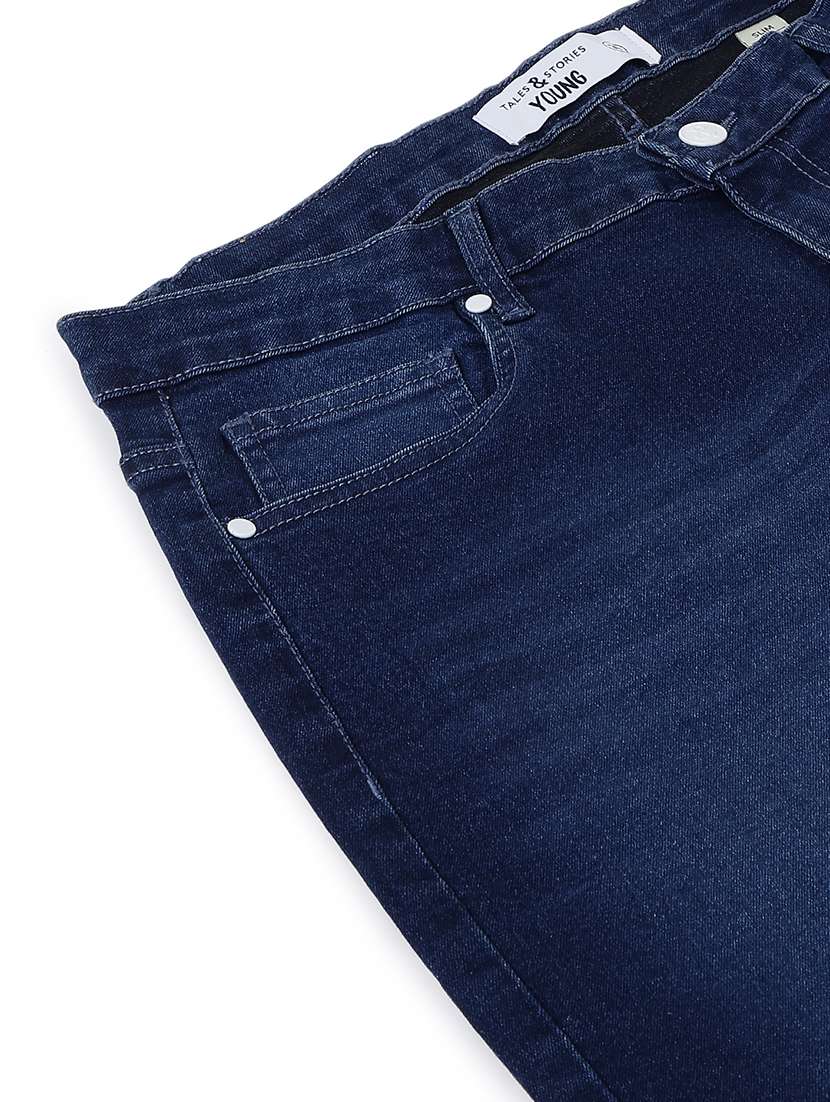 Women Washed Mid Rise Slim Jeans - 22582798 -  Standard Image - 5