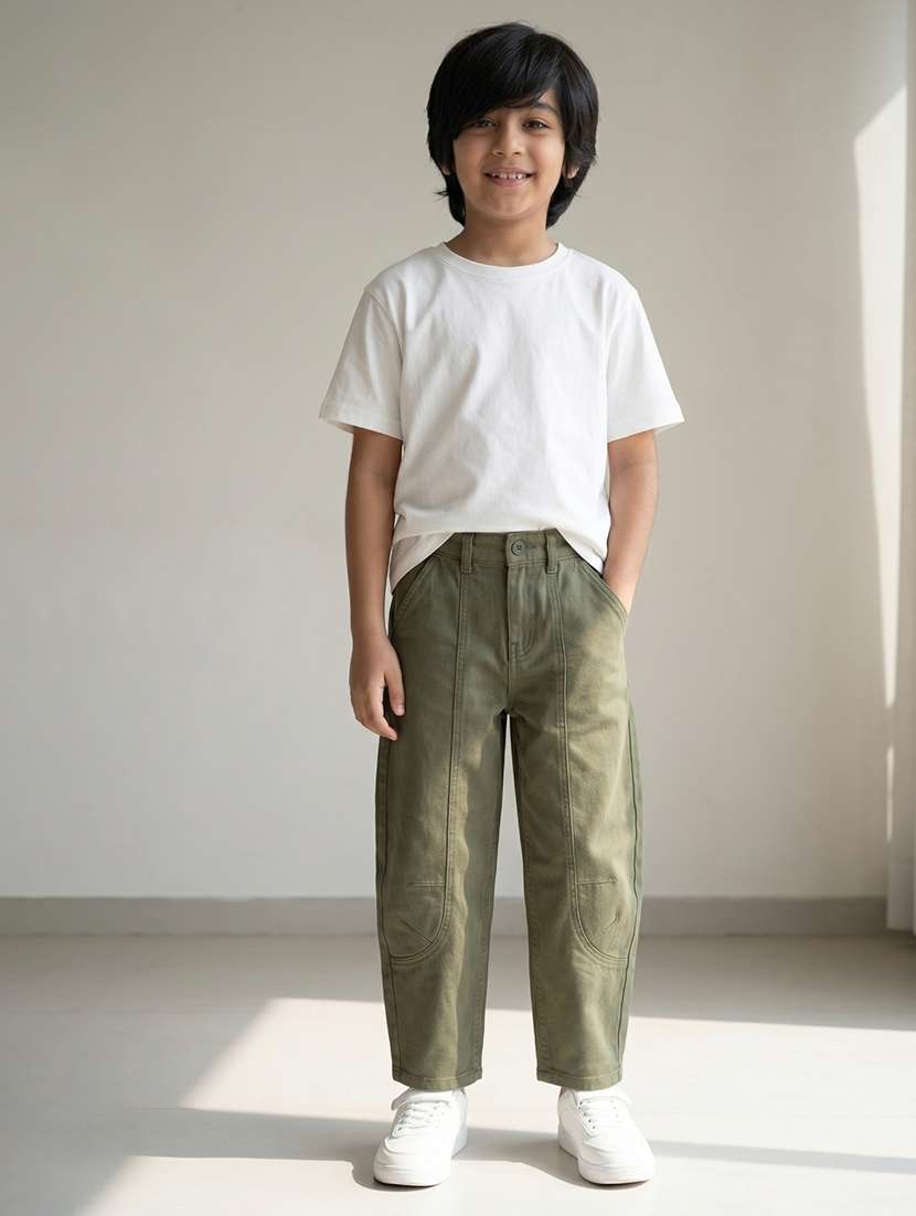 Boy Solid Mid Rise Straight Jeans - 22582862 -  Standard Image - 3
