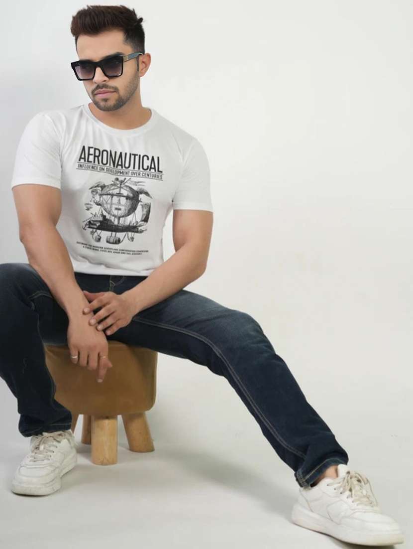 men printed short sleeves regular fit t-shirt - 22582870 -  Standard Image - 3
