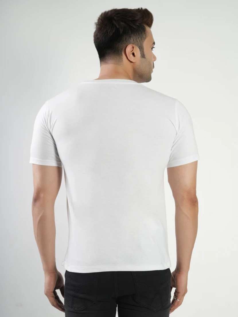 Men Printed Short Sleeves Regular Fit T-shirt - 22582886 -  Standard Image - 3