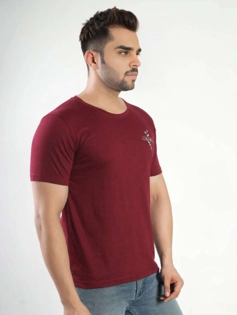 men printed short sleeves regular fit t-shirt