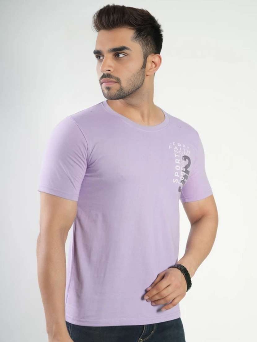 Men Printed Short Sleeves Regular Fit T-shirt - 22582903 -  Standard Image - 3