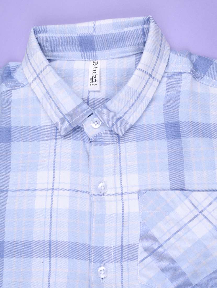 Boys Checkered Long Sleeves Regular Shirt - 22584031 -  Standard Image - 3
