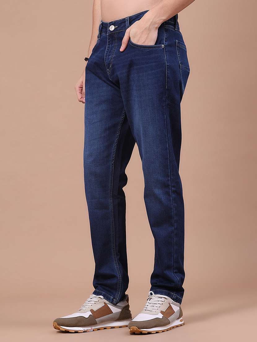 Men Washed Mid Rise Full Length Relaxed Fit Jeans - 22585840 -  Standard Image - 3
