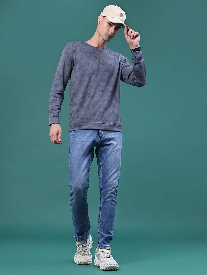 Men Washed Mid Rise Full Length Skinny Fit Jeans - 22585852 -  Standard Image - 5