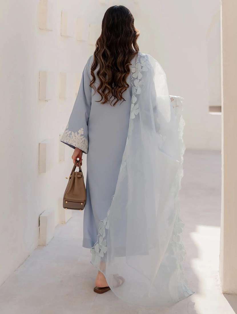 Women Embroidered Long Sleeve Kurta Pant With Dupatta Set - 22586389 -  Standard Image - 3