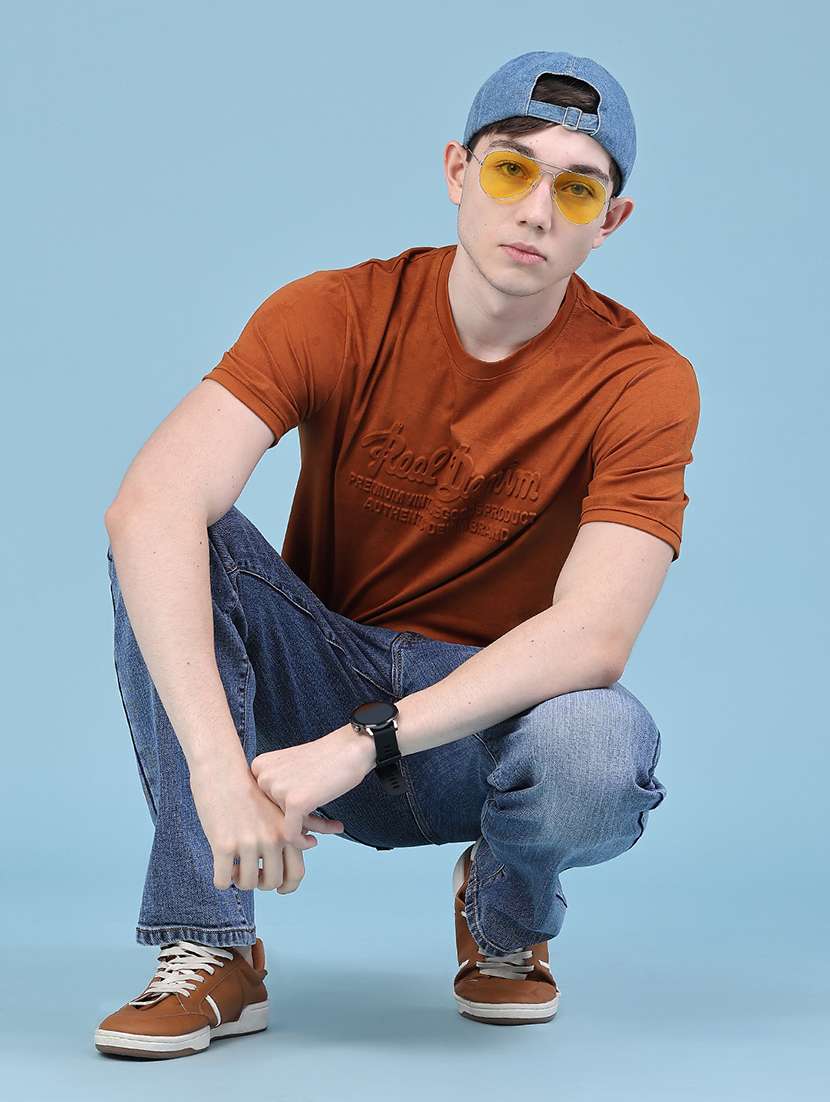 Men Washed Mid Rise Full Length Straight Jeans - 22586730 -  Standard Image - 5