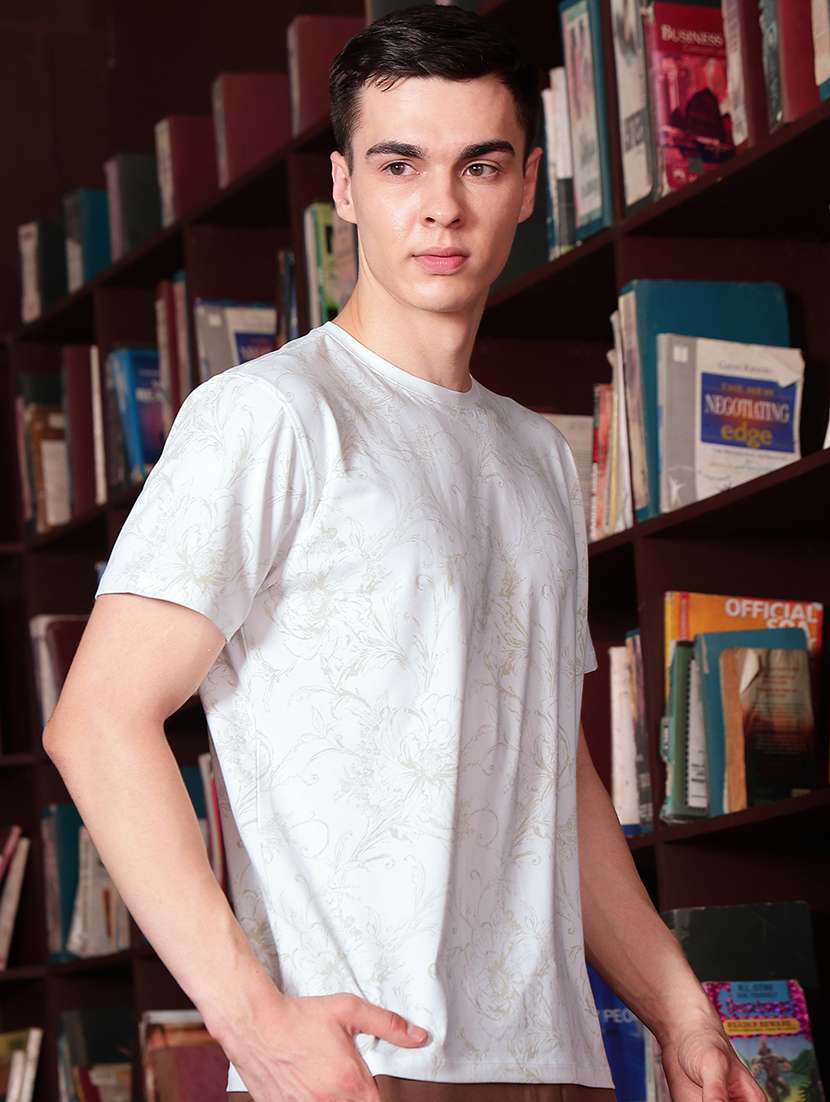 men printed short sleeve regular fit t-shirt - 22587182 -  Standard Image - 3