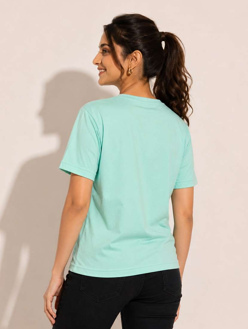 Women Printed Short Sleeves Regular Fit T-shirt - 22587270 -  Standard Image - 3