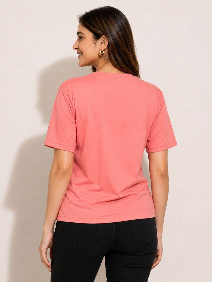 women printed short sleeves regular fit t-shirt - 22587272 -  Standard Image - 3