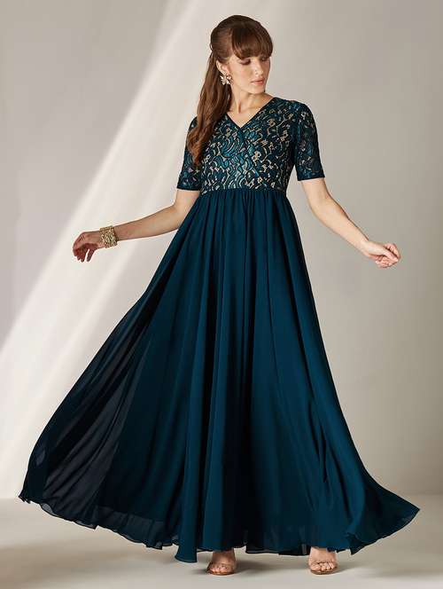 Buy wedding gown for women latest design party wear in India @ Limeroad