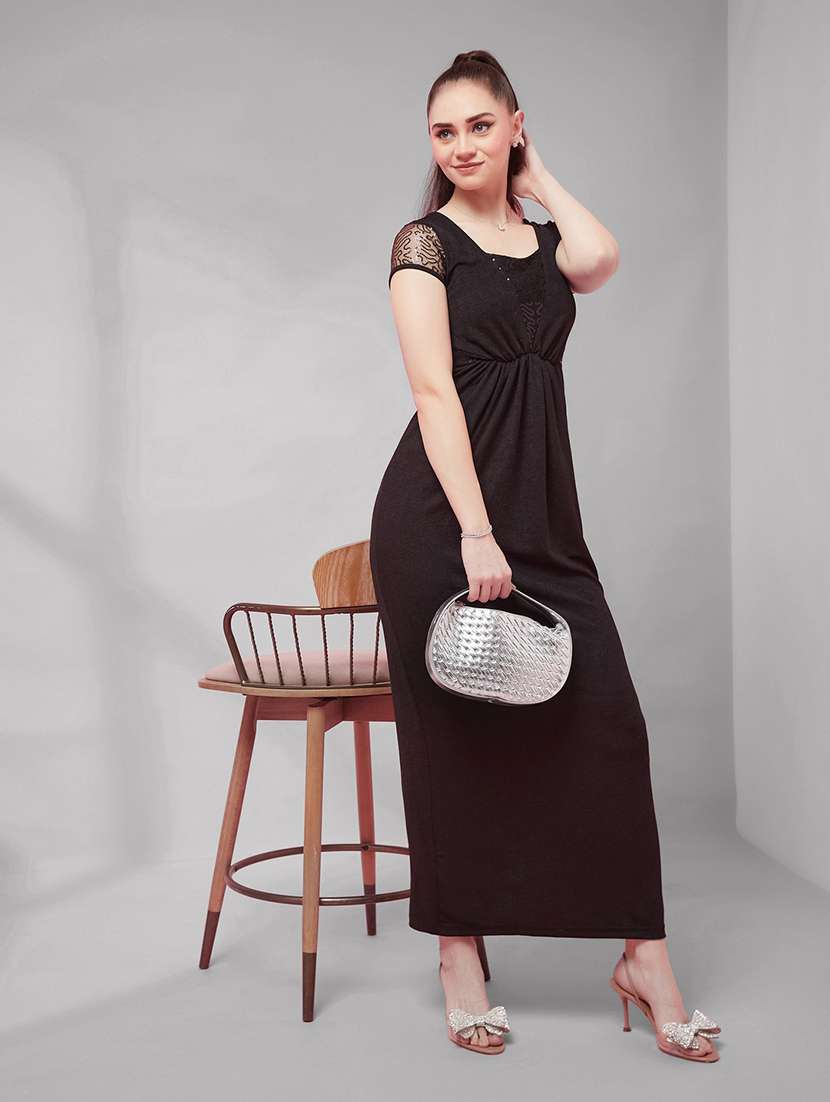 women embroidered short sleeves sheath dress - 22587905 -  Standard Image - 5