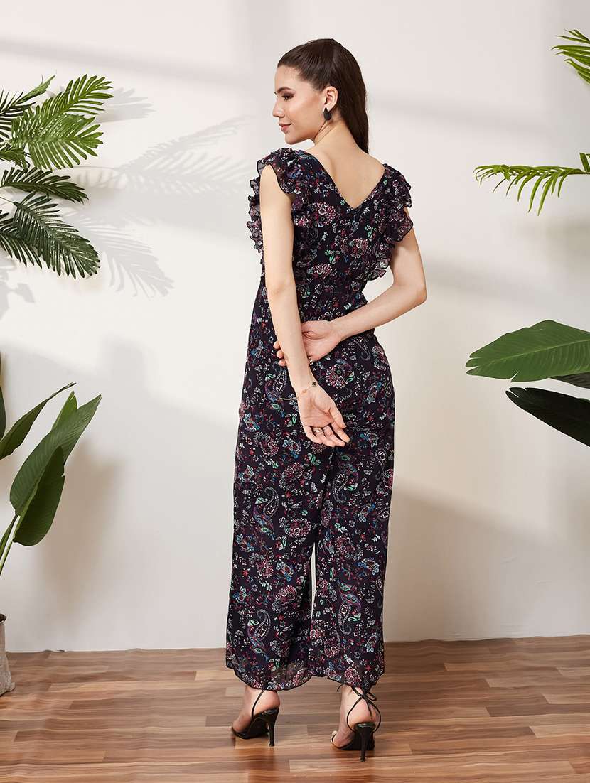 women printed sleeveless full leg jumpsuit - 22587959 -  Standard Image - 3