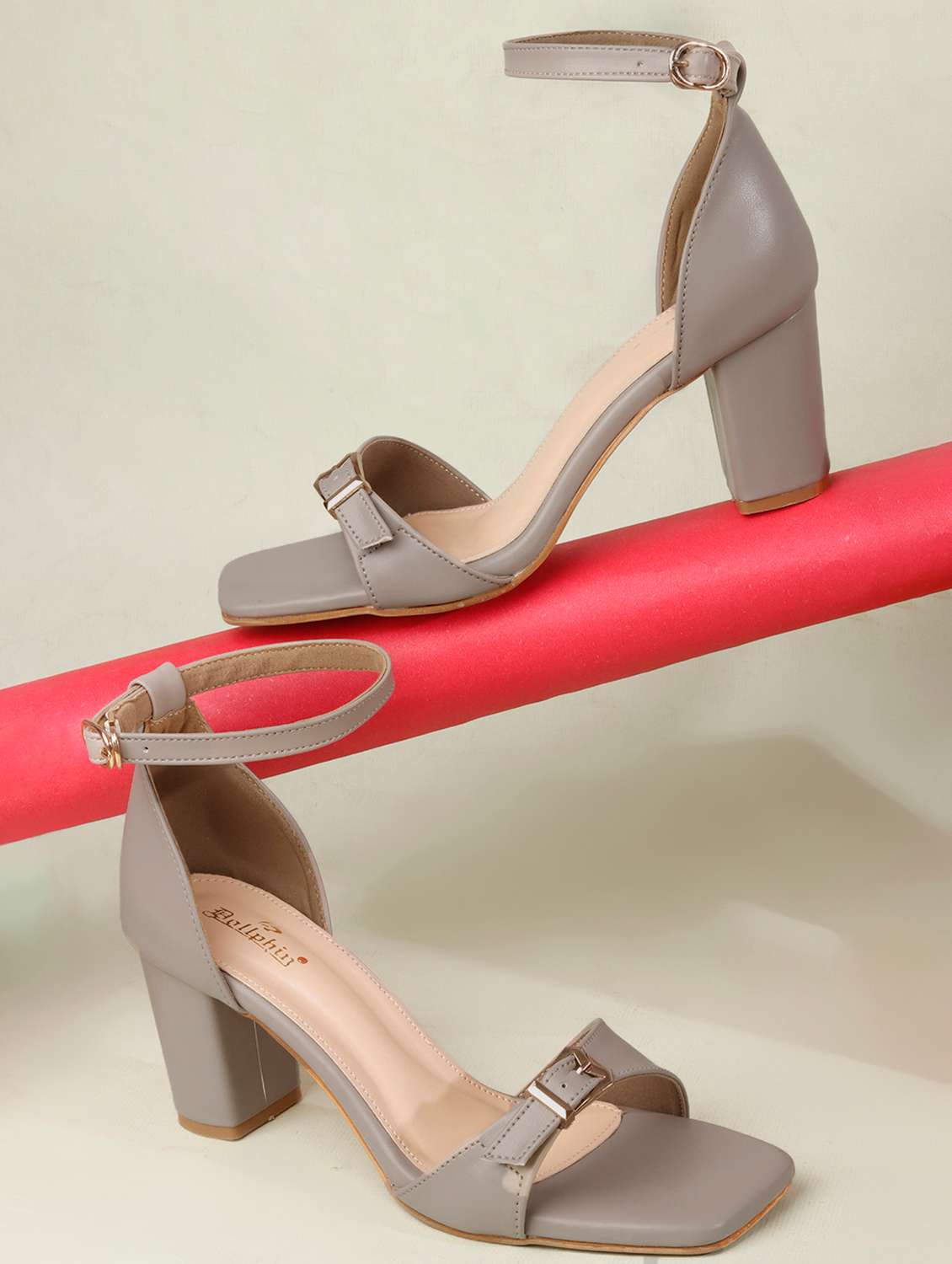 women solid ankle strap sandal