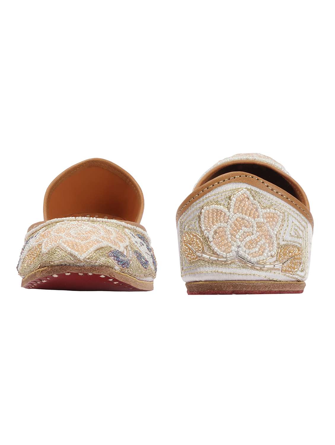 women embroidered slip on jutis - 22588057 -  Standard Image - 3