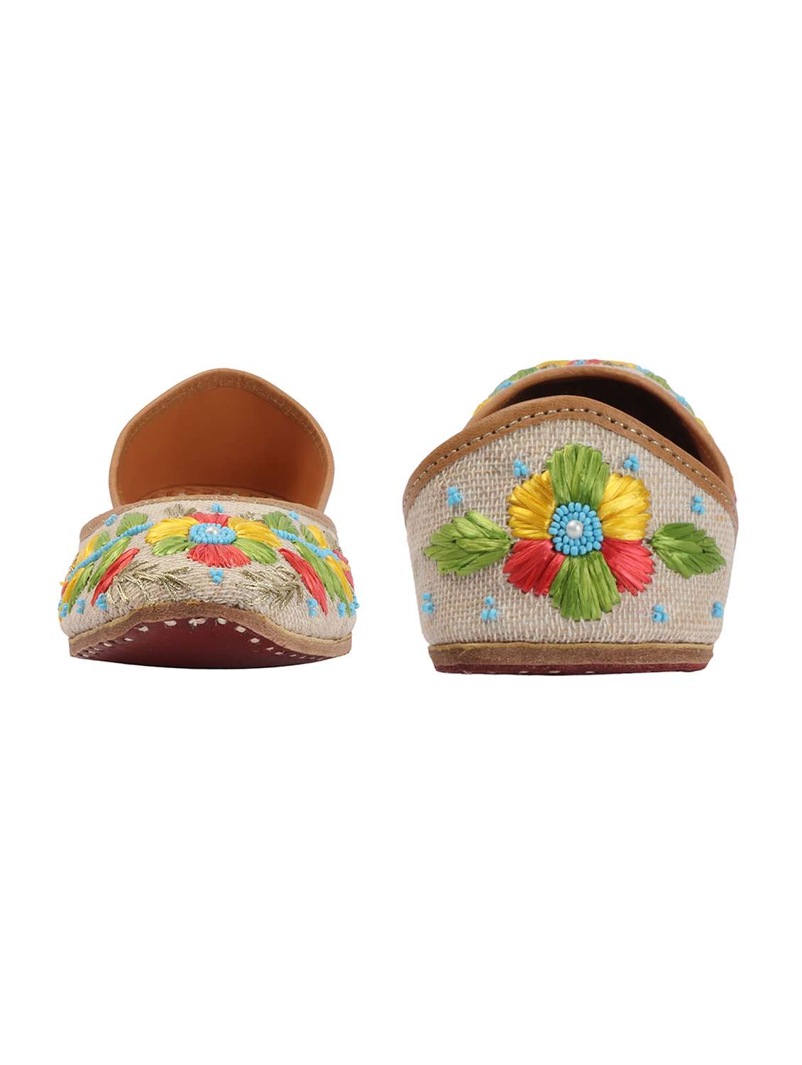 Women Embroidered Slip On Jutis - 22588065 -  Standard Image - 3