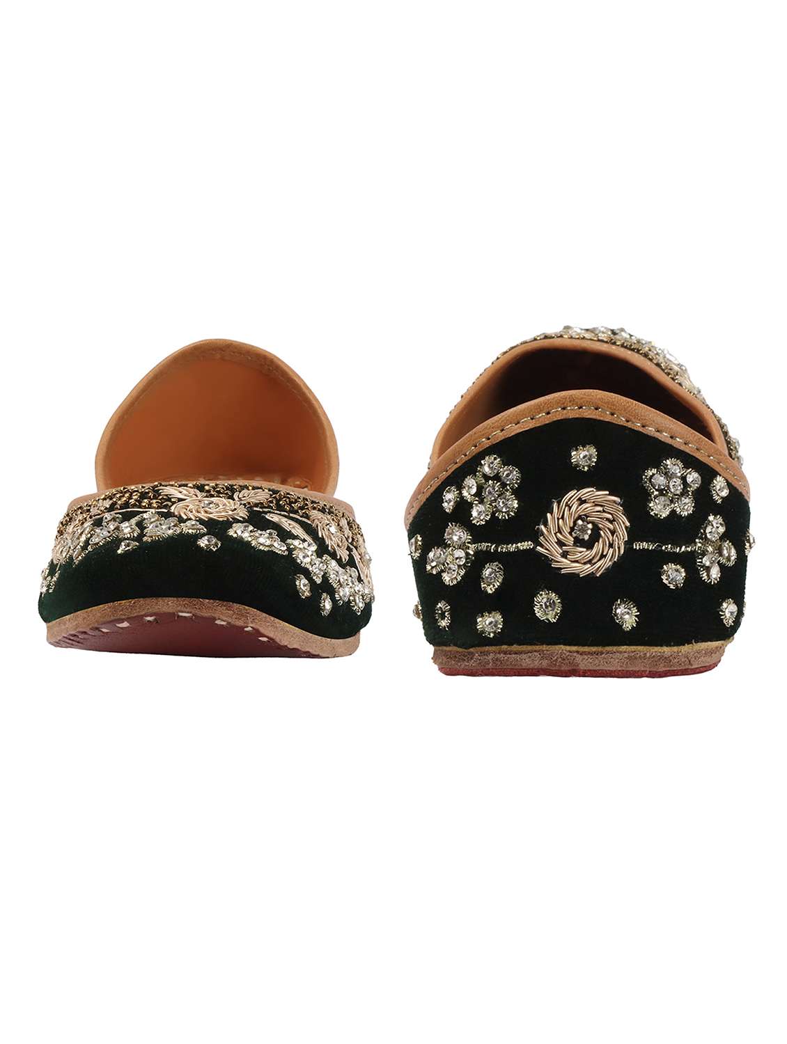 women embroidered slip on jutis - 22588071 -  Standard Image - 3