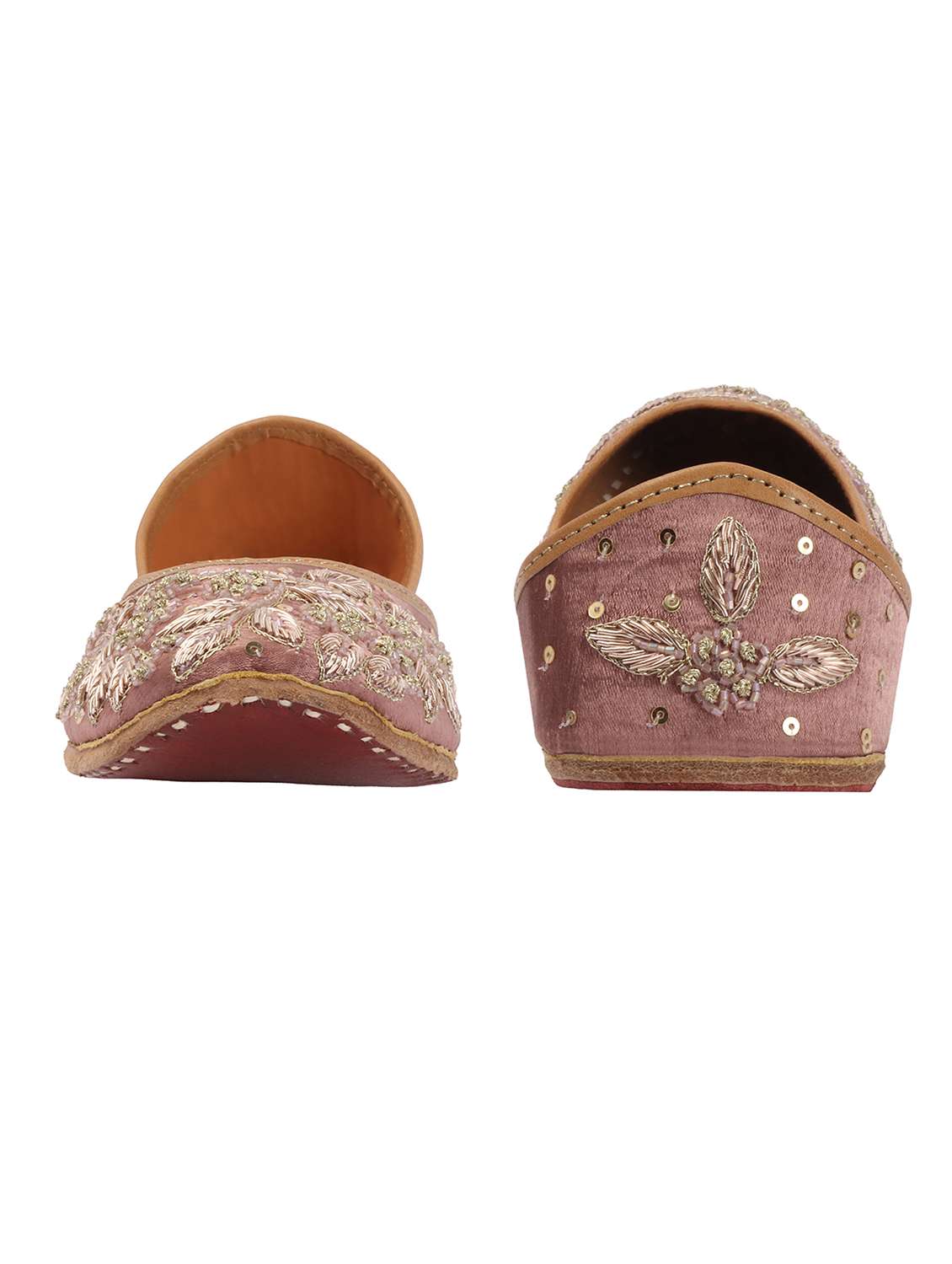women embroidered slip on jutis - 22588073 -  Standard Image - 3