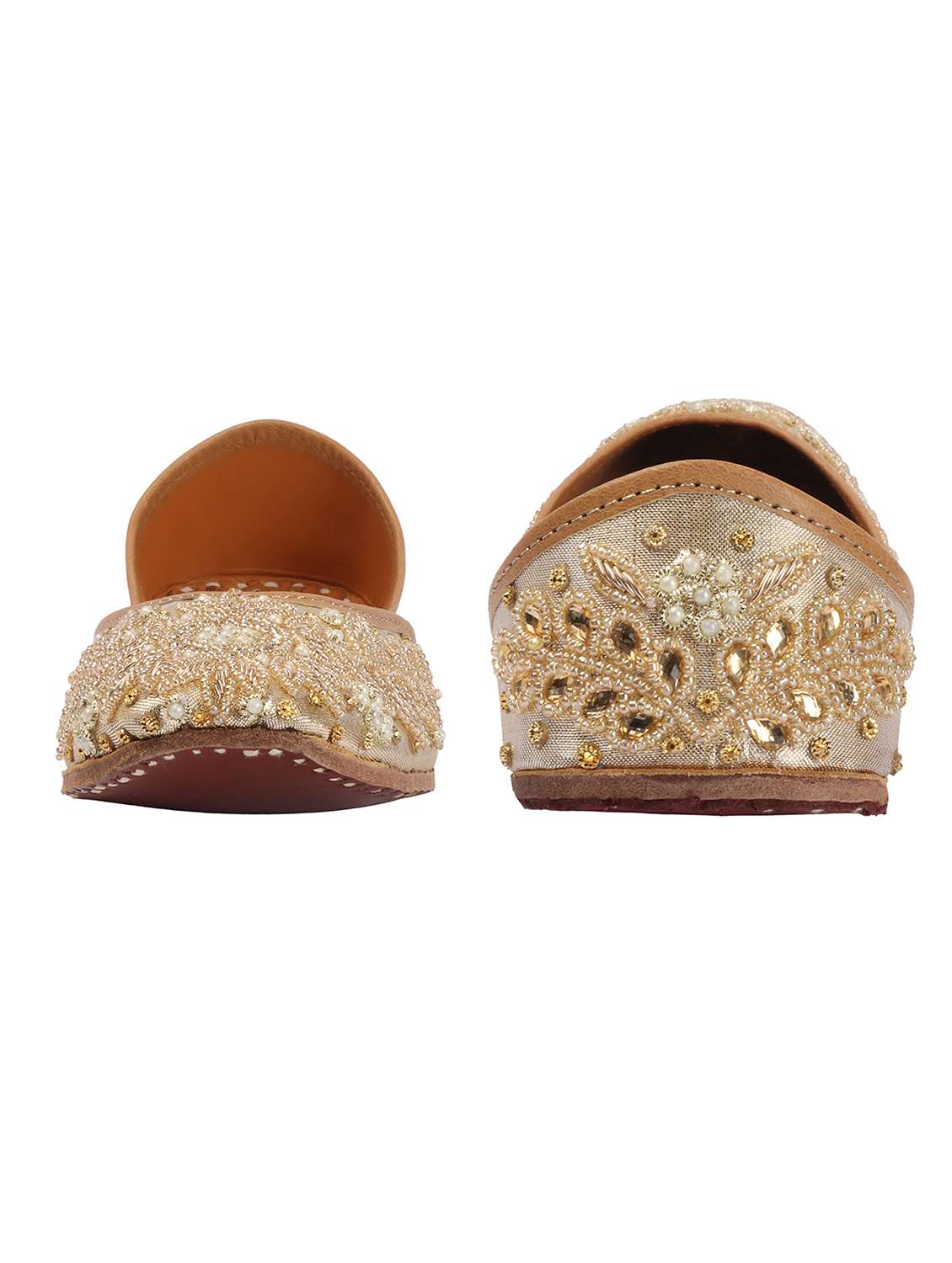women embroidered slip on jutis - 22588076 -  Standard Image - 3