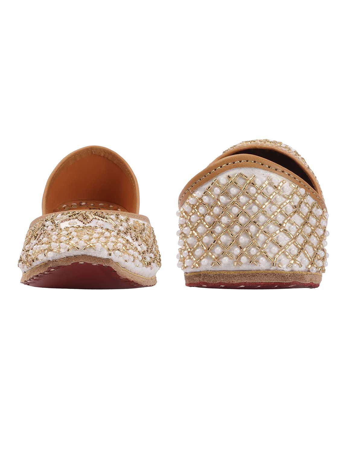 women embroidered slip on jutis - 22588079 -  Standard Image - 3