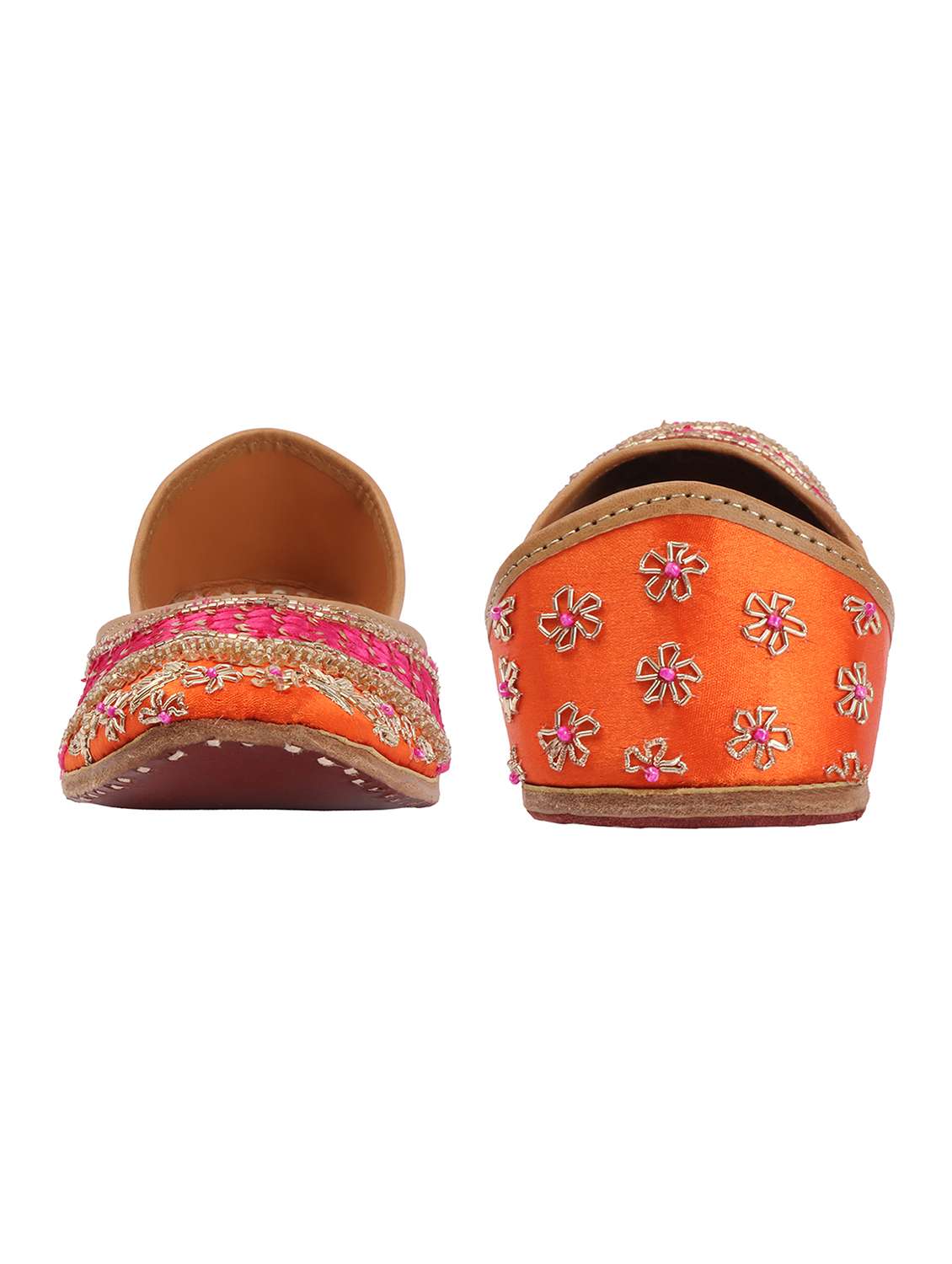 women embroidered slip on jutis - 22588083 -  Standard Image - 3