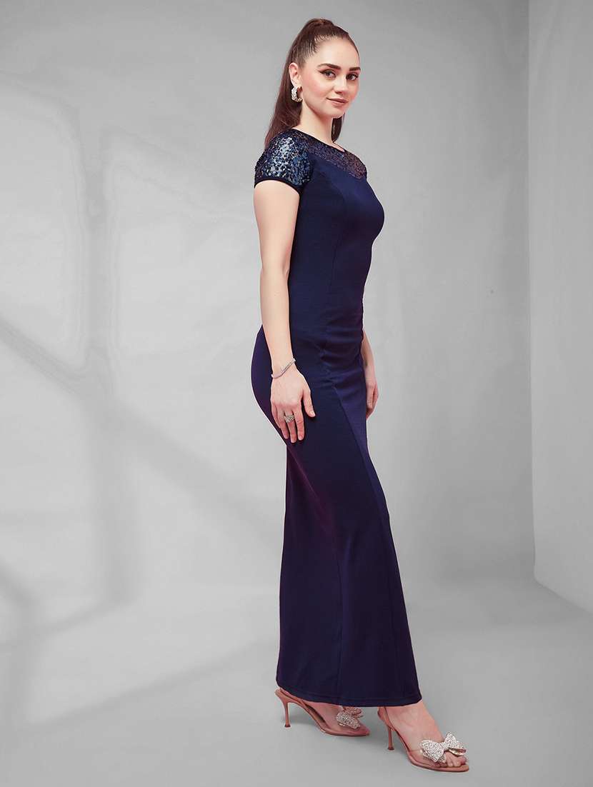 women sequined short sleeves sheath dress - 22588141 -  Standard Image - 3