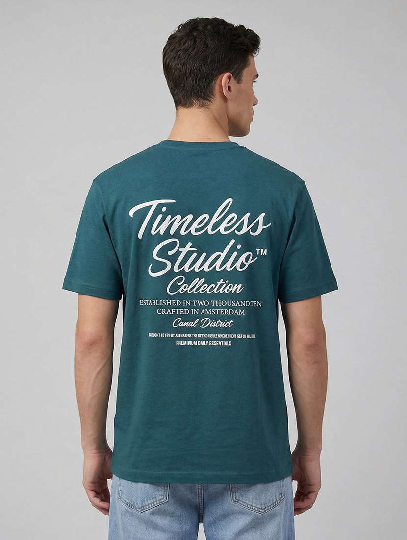 men printed short sleeve regular fit t-shirt