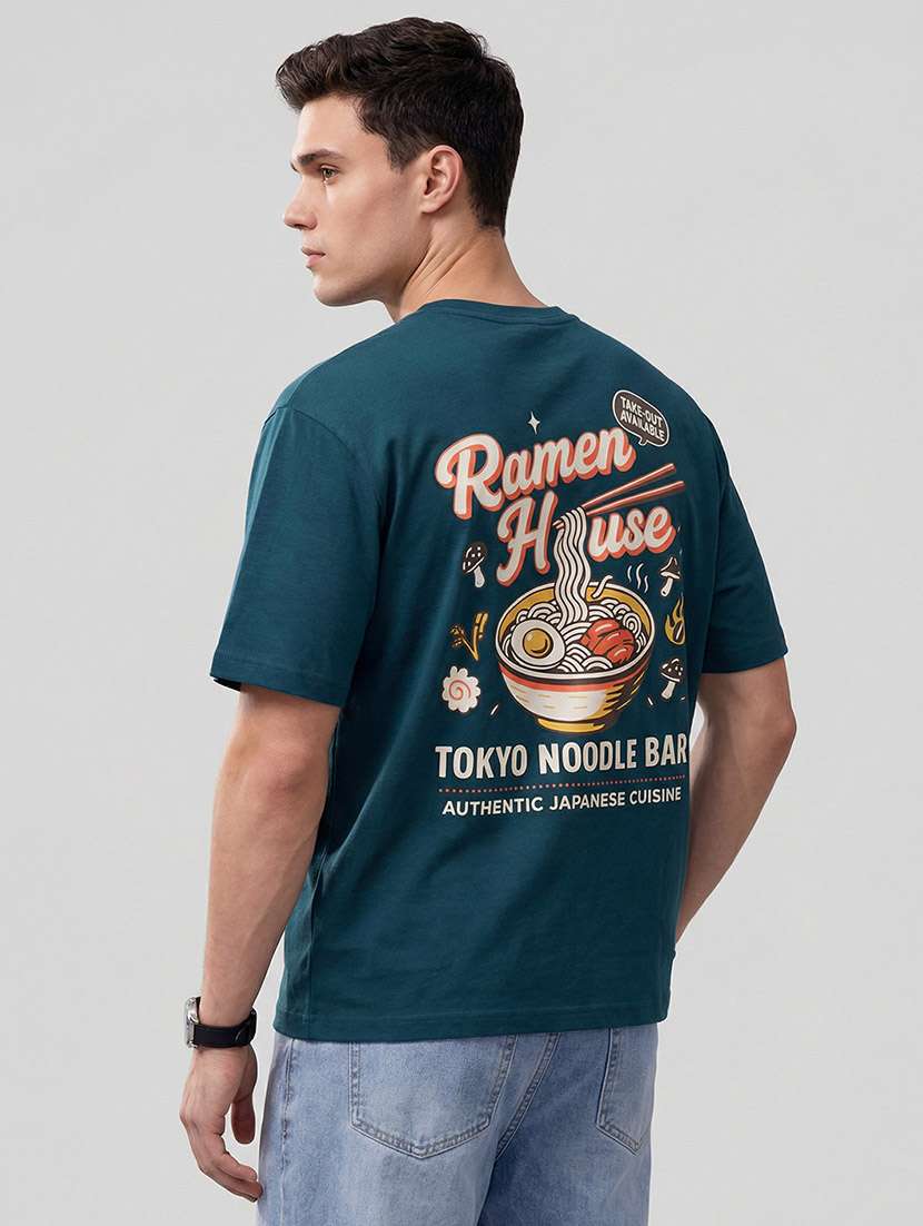 men printed short sleeve regular fit t-shirt